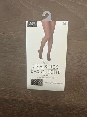 Amscan fishnet stockings Bas-culotte. NWT one size (acc1)